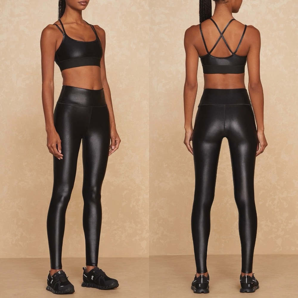 NOLI Black Liquid Leggings Studio to Street Size M NWT